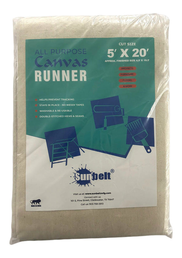 All Purpose Drop Cloth, Protects Furniture, Floors, and More Art Canvas | Sunbelt Mfg. Co. - Screen Printing Frames, Art Canvas & Surfaces, Ink & Encaustic Supplies