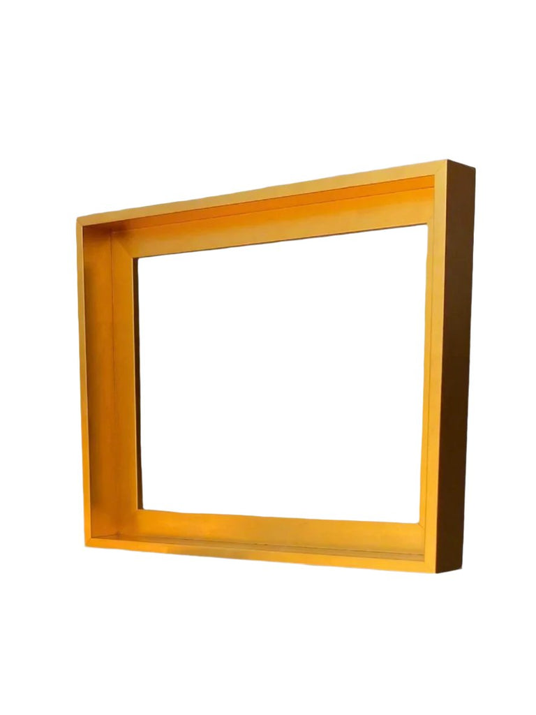 Gold Floater Frame for 1.5" Deep Art Canvas Floater Frame | Sunbelt Mfg. Co. - Screen Printing Frames, Art Canvas & Surfaces, Ink & Encaustic Supplies