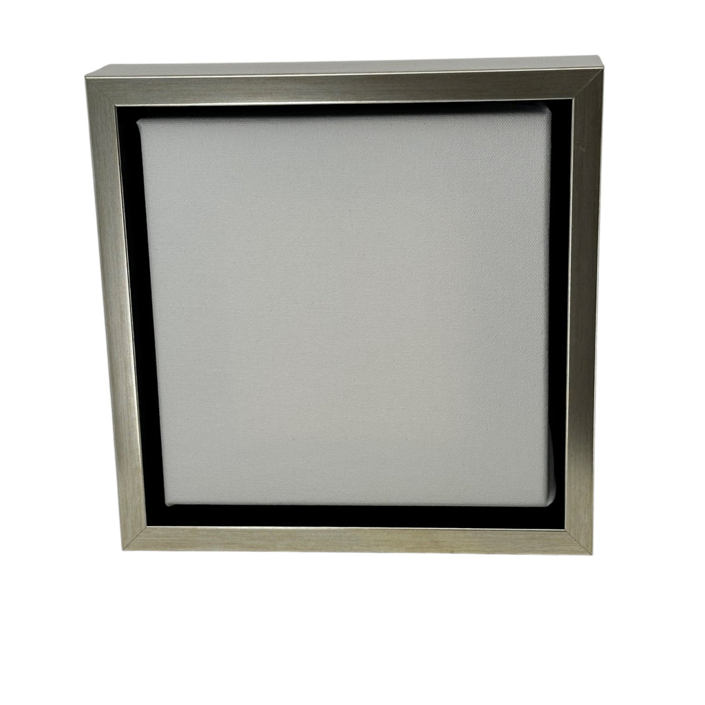 Metallic Silver Floater Frame For 1.5" Deep Art Canvas Floater Frame | Sunbelt Mfg. Co. - Screen Printing Frames, Art Canvas & Surfaces, Ink & Encaustic Supplies