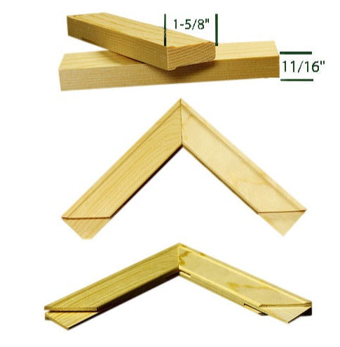 3/4" Deep Standard Stretcher Bars stretcher bars | Sunbelt Mfg. Co. - Screen Printing Frames, Art Canvas & Surfaces, Ink & Encaustic Supplies