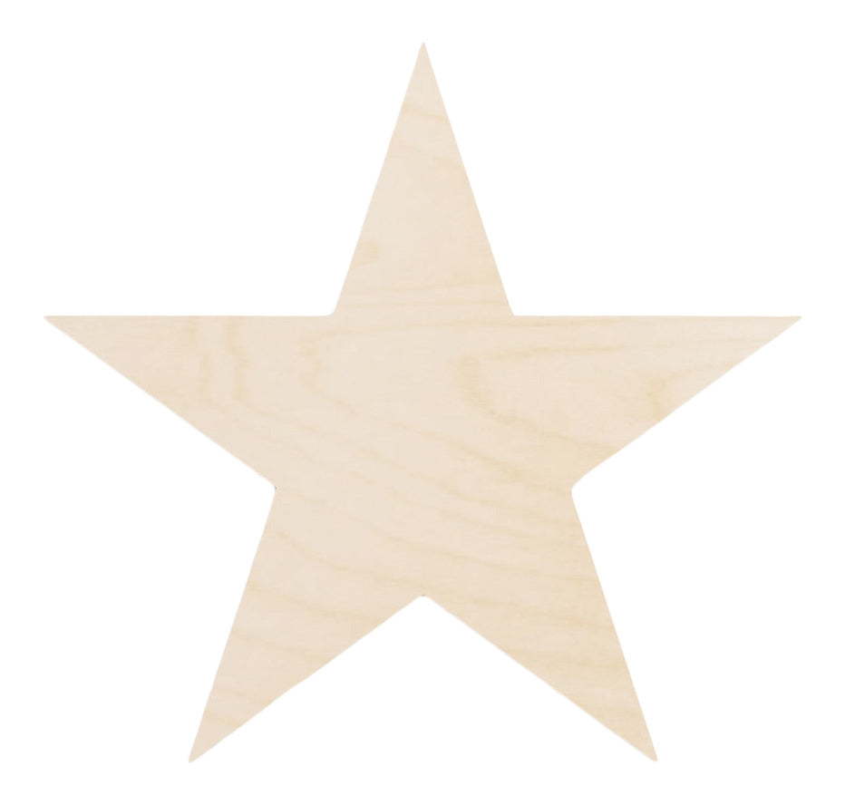 Star Shaped Artist Panel, 48" Wide Craft Wood & Shapes | Sunbelt Mfg. Co. - Screen Printing Frames, Art Canvas & Surfaces, Ink & Encaustic Supplies