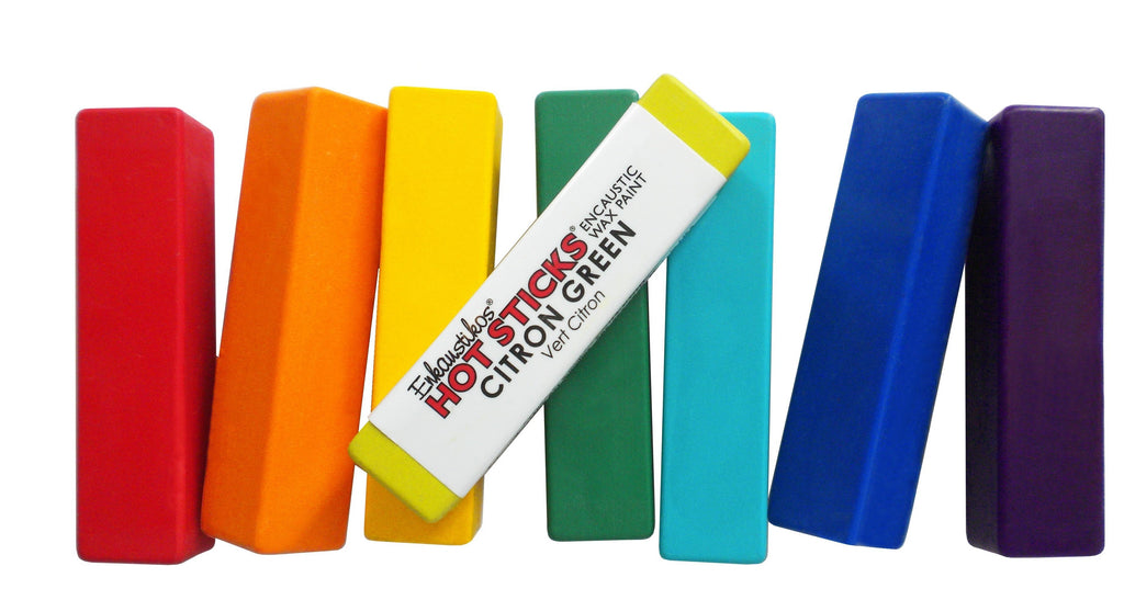 Enkaustikos Hot Sticks Encaustic Wax Paints encaustic supplies | Sunbelt Mfg. Co. - Screen Printing Frames, Art Canvas & Surfaces, Ink & Encaustic Supplies