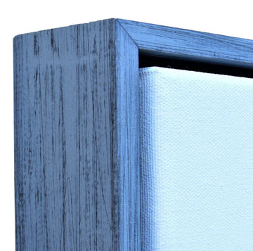 Weathered Light Blue Floater Frame for 1.5" Deep Canvas canvas picture frame | Sunbelt Mfg. Co. - Screen Printing Frames, Art Canvas & Surfaces, Ink & Encaustic Supplies